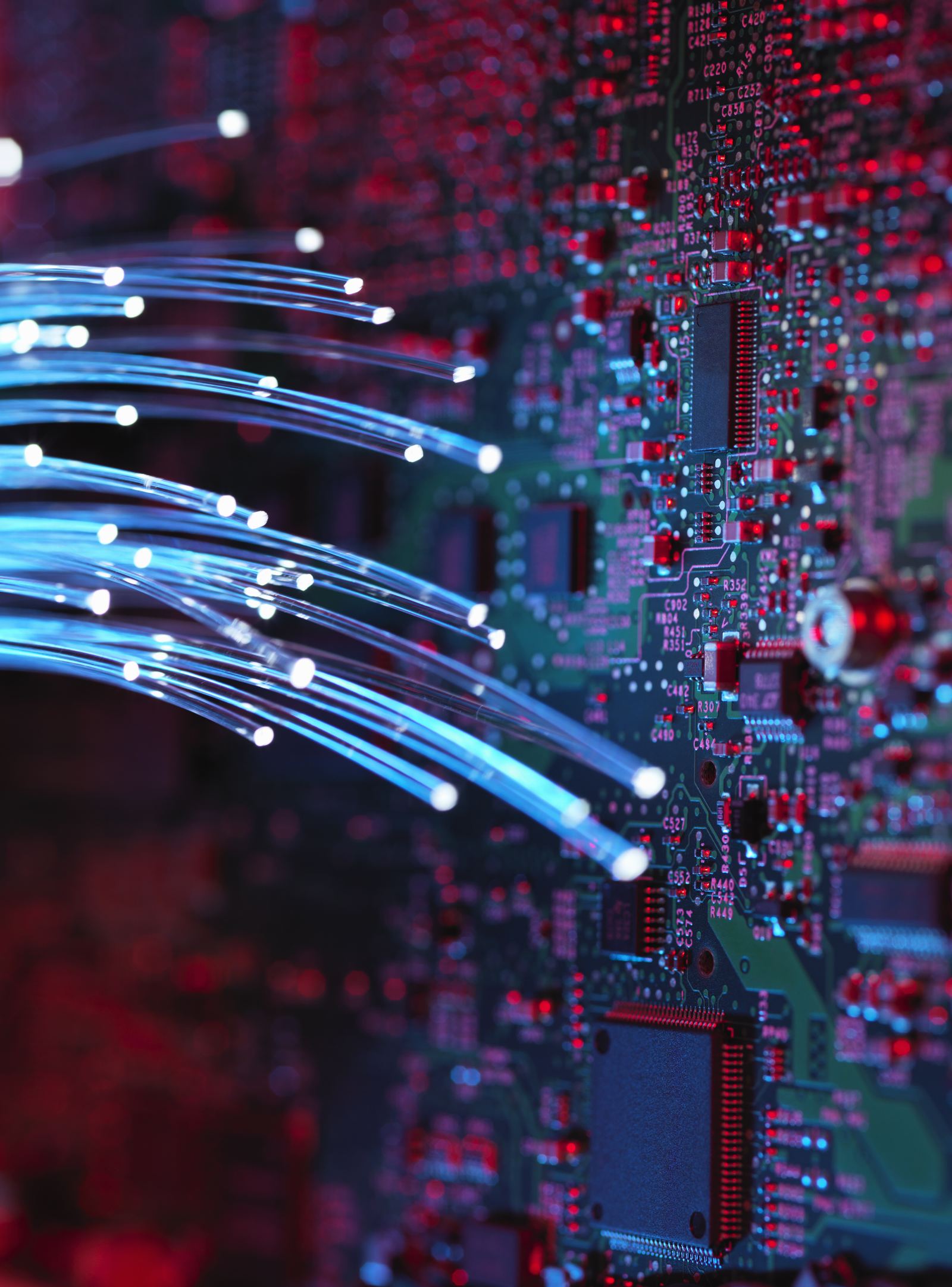 Visualisation 3D conceptuelle d'un réseau cloud sécurisé avec des flux de données cryptés