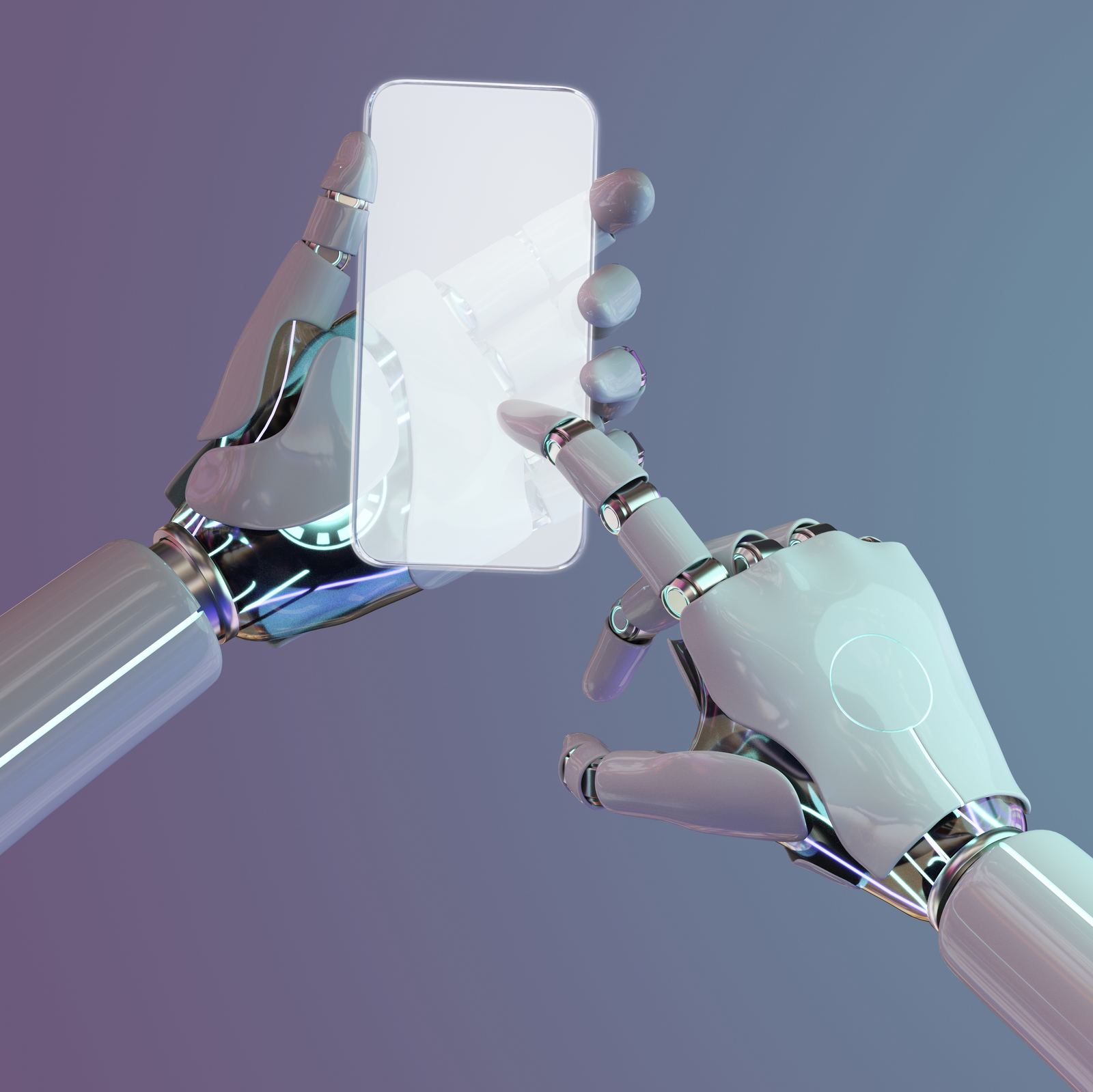 Interface moderne d'une application d'assistant IA conversationnel et chatbot métier